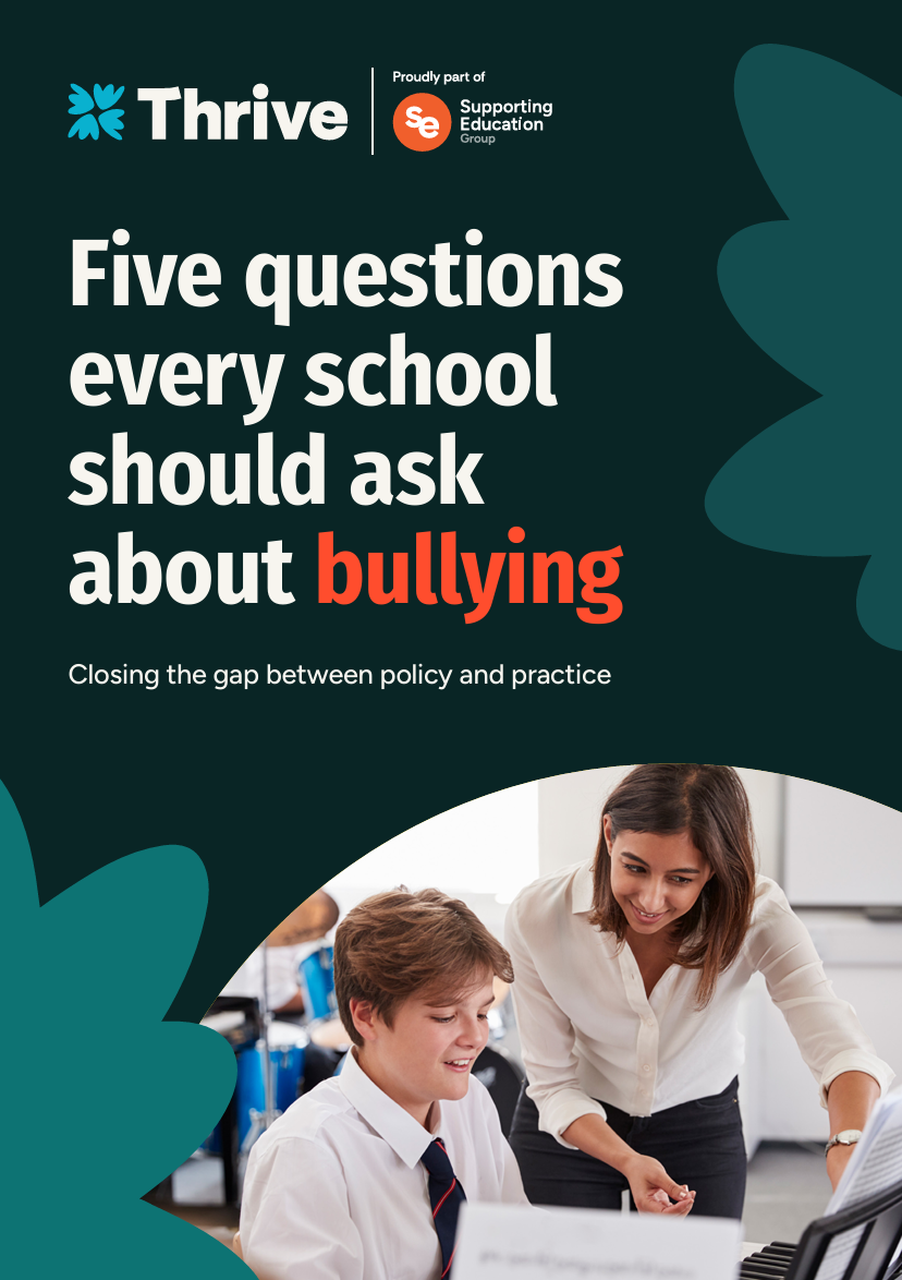 Five questions every school should ask about bullying guide cover