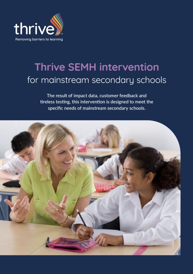 Thrive SEMH intervention cover