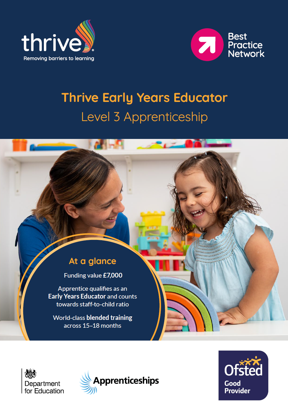 Thrive Early Years Educator Level 3 Apprenticeship
